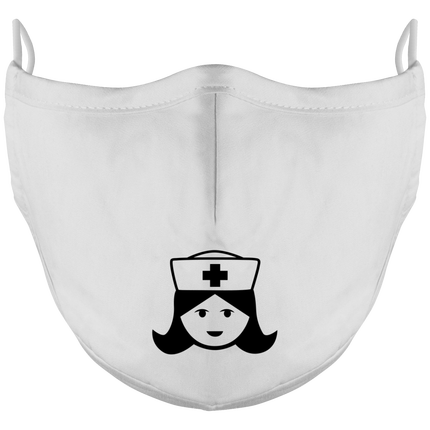 Masque de protection a trois couches en tissu