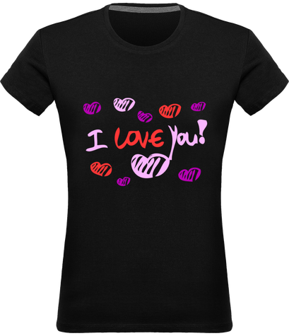 t-shirt femme amour franc