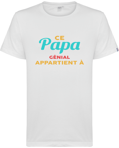t-shirt personnalise papa genial