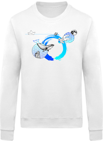 sweat-shirt col rond unisexe 