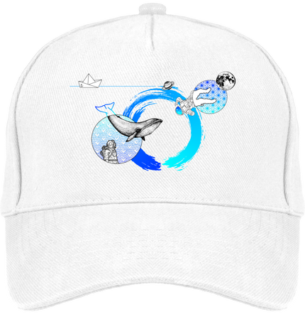 casquette 5 panneaux en coton bio 