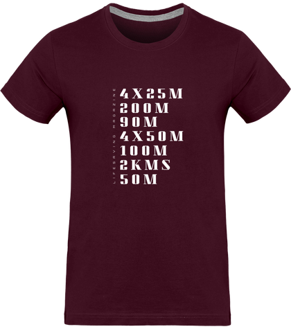 Tee-shirt homme classique couleur, logo blanc 