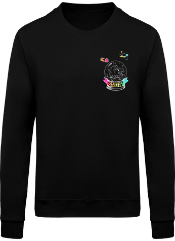 impression recto/verso, sweat-shirt col rond unisexe  