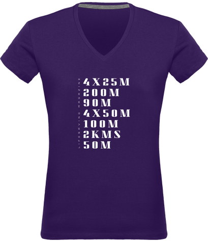 Tee-shirt femme classique couleur, logo blanc 