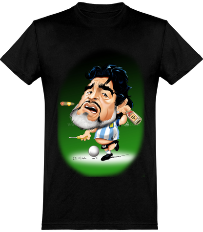 Tee-shirt Maradona (noir)