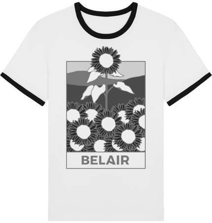 T-Shirt Contrasté - Tournesol négatif
