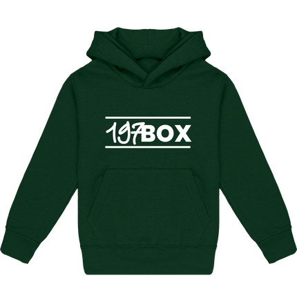 sweat shirt vert a capuche enfant