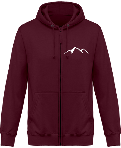 Sweat capuche à zip unisexe 