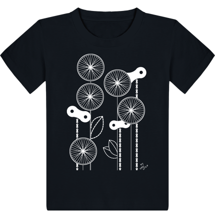 TShirt Enfant - Fleur sur couleur foncée