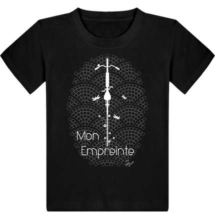 TShirt enfant - Mon Empreinte sur couleur foncée
