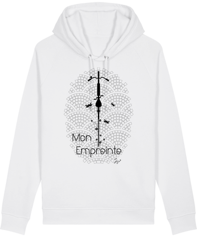 Sweatshirt Empreinte capuche couleurs claires