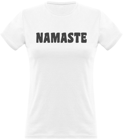 Tee Shirt Femme classique 150g Namaste par Bazar Zen
