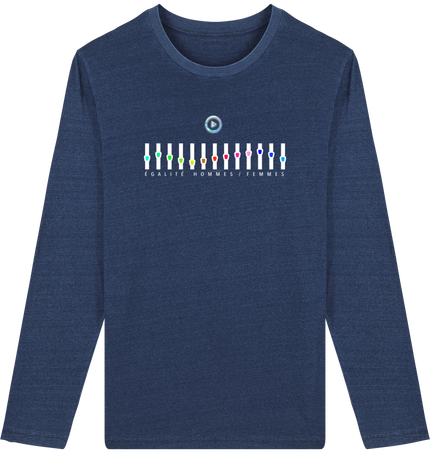 T-shirt homme Shuffler Denim, bio