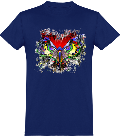 t-shirt hiboux arc-en-ciel