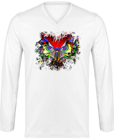 t-shirt hiboux arc-en-ciel