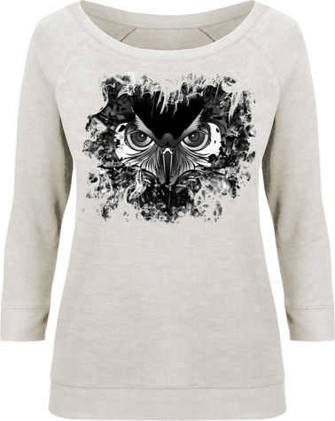 Sweat illustration hiboux noir&blanc