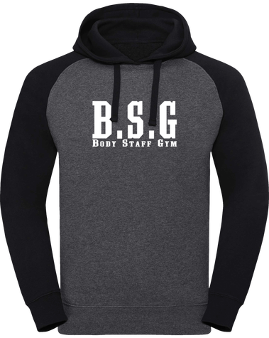 Sweat shirt à Capuche Baseball Authentique Homme - BSG 33 Body Staff Gym- 