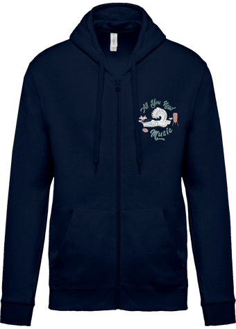 Sweat zippé unisexe