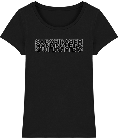 Tshirt femme Bio - CAPOEIRAGEM MANDINGUEIRO QUILOMBO