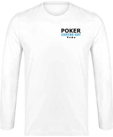 Tee-Shirt Blanc PCE Coeur - Homme - Manches Longues