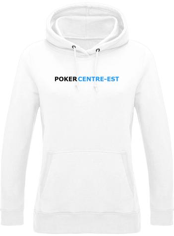 Sweat Blanc à Capuche PCE Femme