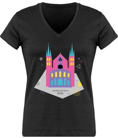 T-shirt Reims Basilique Saint Rémi - F