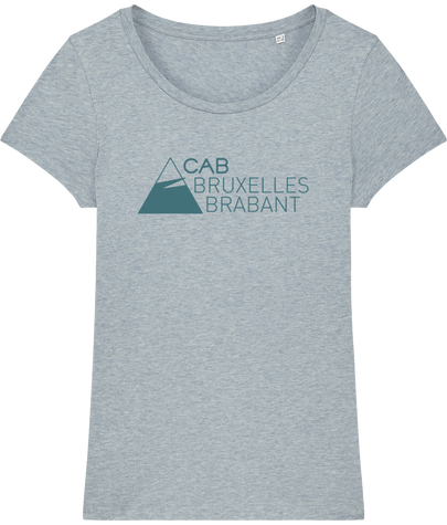 T-shirt gris-bleu chiné