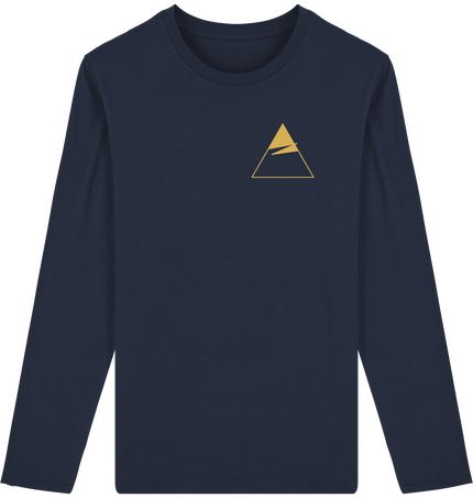 T-shirt à longues manches bleu marine - modèle grimpeur (logo dans le dos)