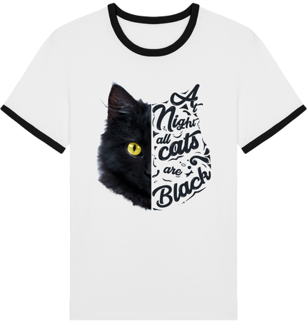 T Shirt Homme At Night all cats are blacks