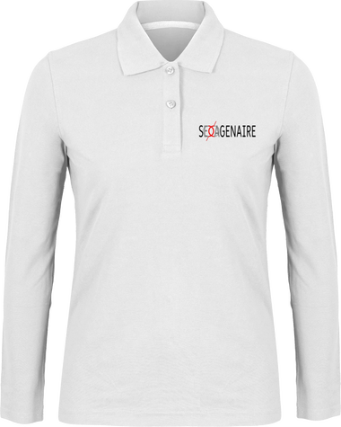 Polo blanc pour femme