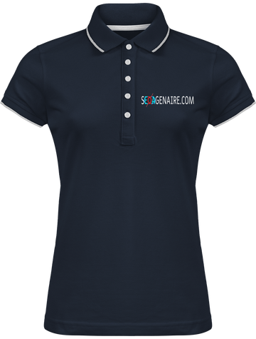 Polo tricolore pour femme
