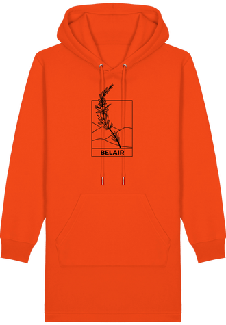 Robe Sweat-shirt - Épis de blé N&B