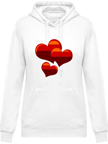Sweat capuche Ynix Cœur (Ensemble Cœurs)