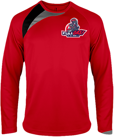 T-SHIRT SPORT MANCHES LONGUES TRICOLORE | JC RISE