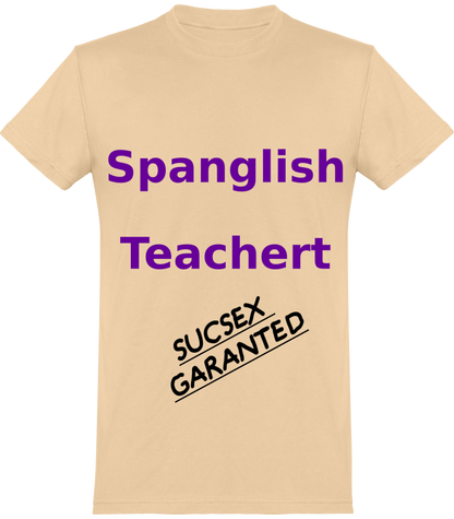 Camiseta divertida Spanish English Spanglis teashert 