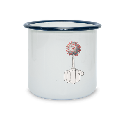 tasse céramique- illustration fuck covid 19