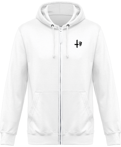 Sweat à capuche zippé Alfa Logo Black