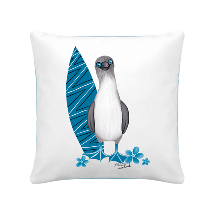 Coussin bi-colore fou de bassan