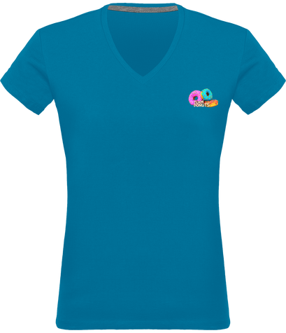 T-shirt femme col en V Team Donut's
