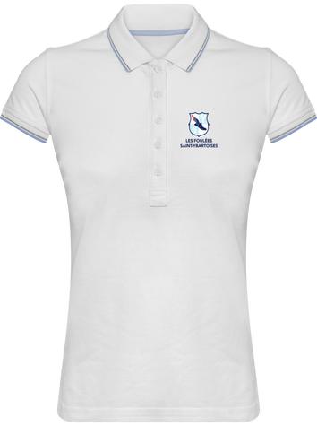 Polo brodé femme 100% coton piqué