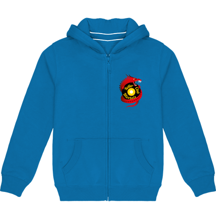 veste zippé enfant - logo cœur + dos
