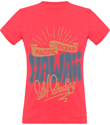 Surf-Hawaii. T-Shirt Femme.