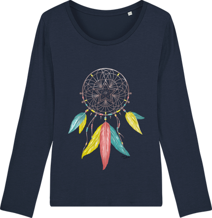 T-shirt femme bio attrape-rêve par Atelier munduak