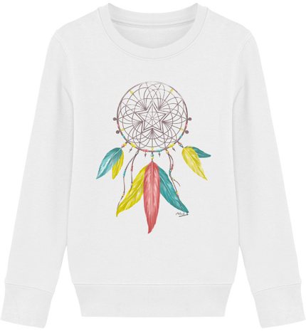 Sweat-shirt enfant bio attrape-rêve par Atelier munduak