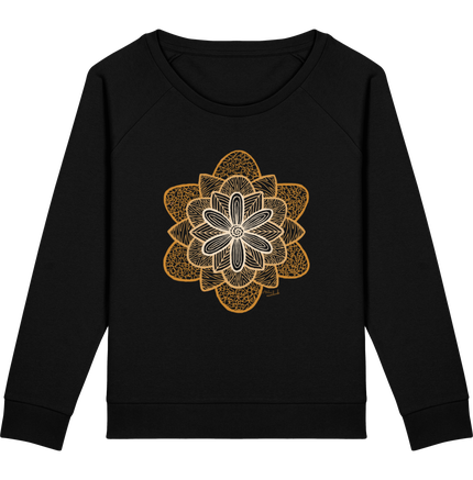 Sweat-shirt femme bio fleur mandala 