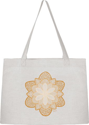 Sac en toile recyclé fleur mandala