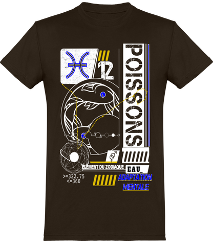 POISSONS. T-Shirt Homme.