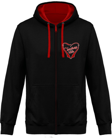 Sweat Capuche Zip Cable écouteur intégré