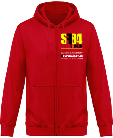 Sweat Zippé à capuche Unisexe Team SF84 Rouge Scuderia