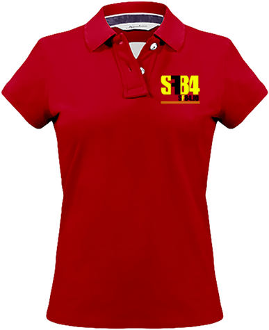 Polo Vintage Femme 220g Team SF84 Rouge Scuderia